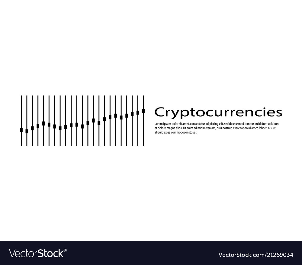 Graph of cryptocurrency graphics and analytics vector image Graph of cryptocurrency graphics and analytics