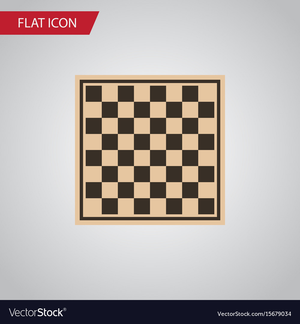 Isolated checkerboard flat icon chess table