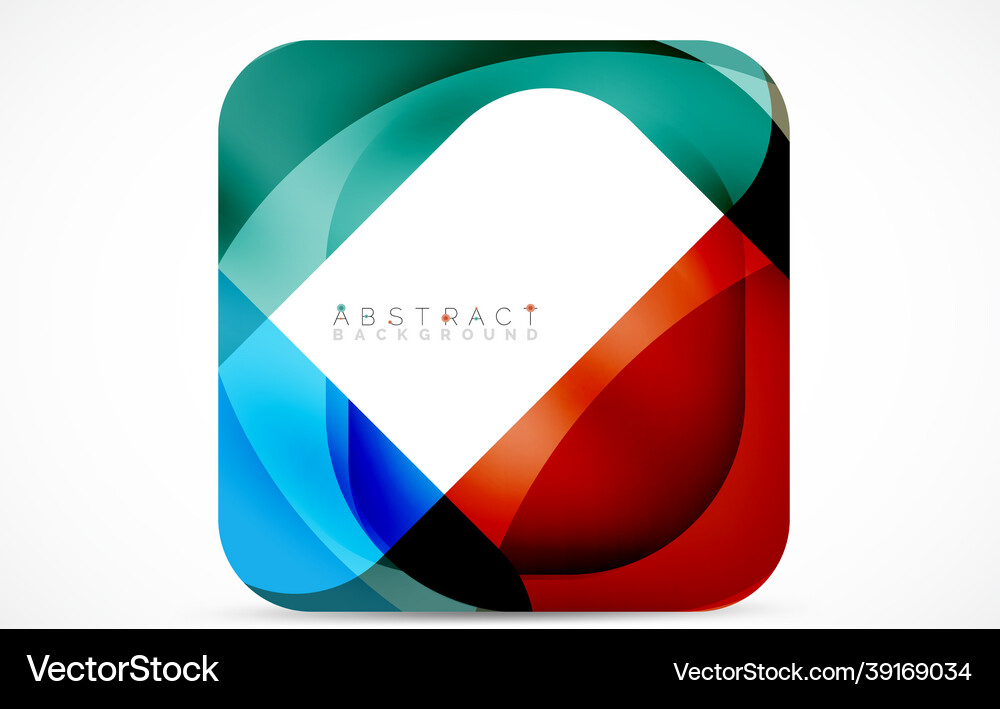 Minimal background abstract square shape Vector Image