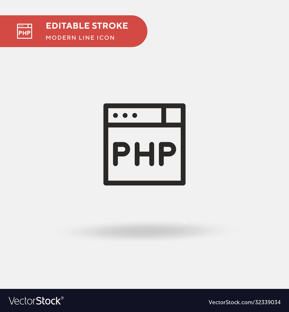 Php simple icon symbol design