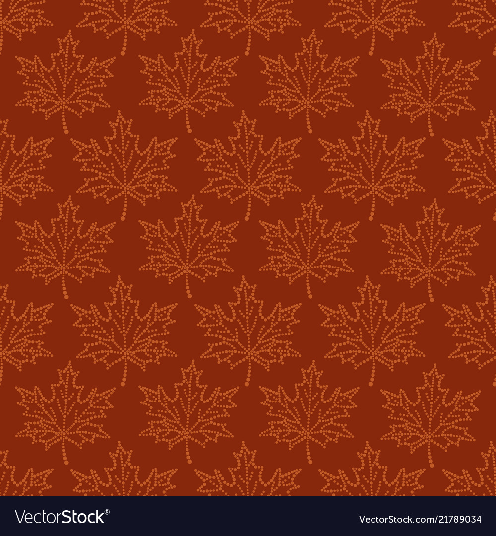 Seamless pattern maple leaf