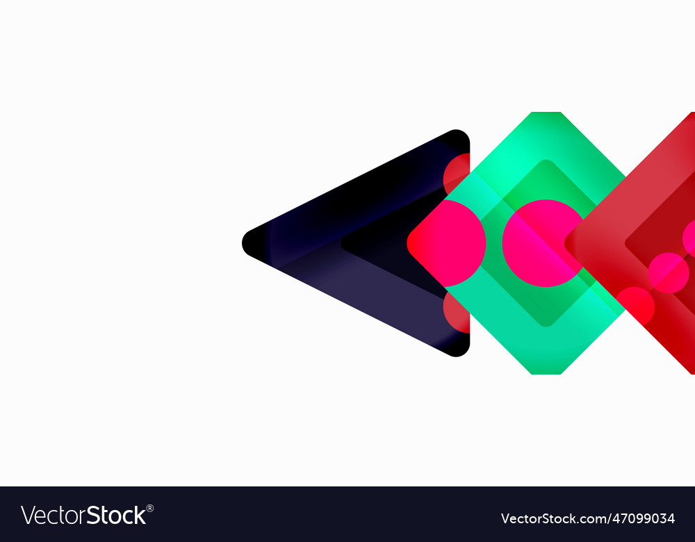 Triangles and circles abstract background Vector Image Triangles and circles abstract background