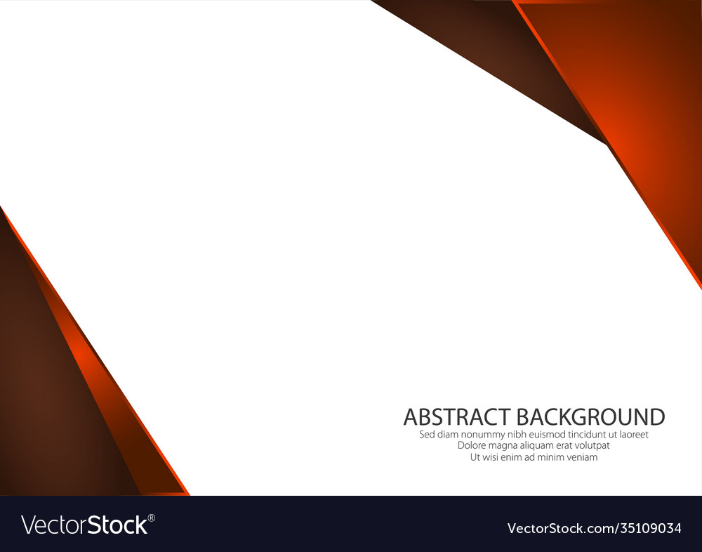 White background with red color shape side modern vector image White background with red color shape side modern