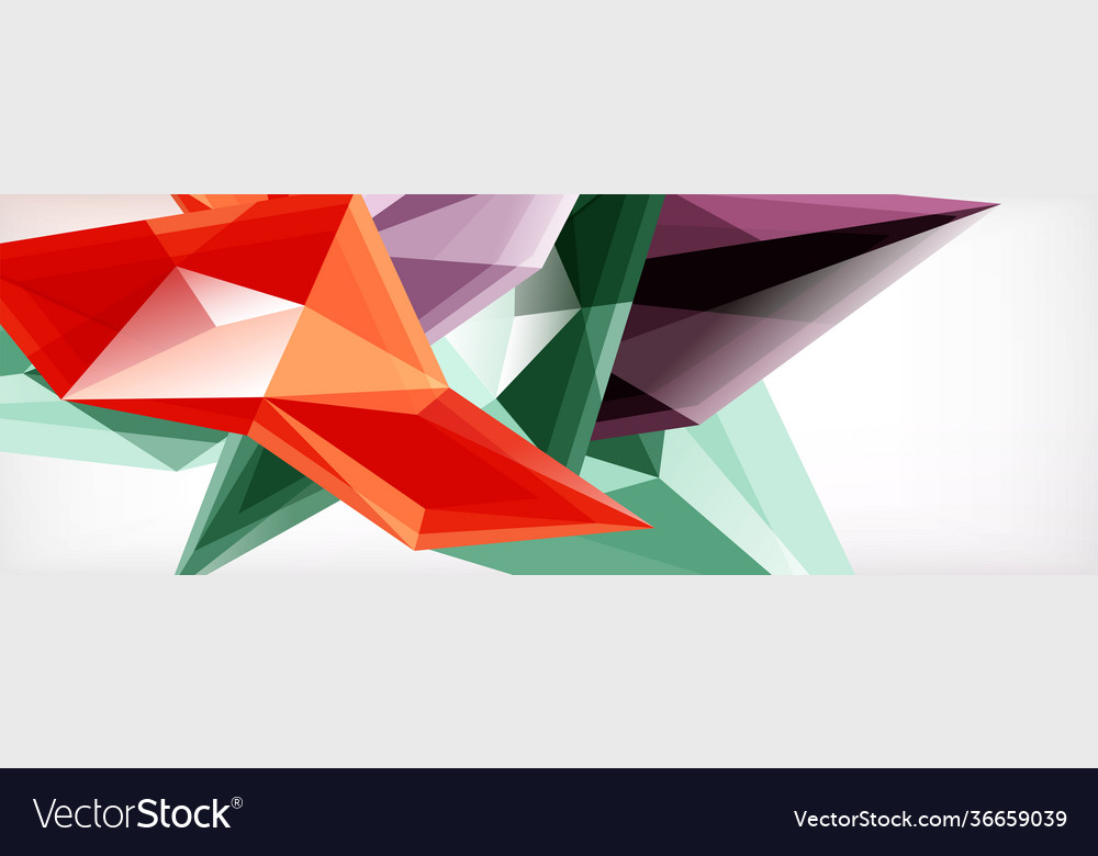 3d triangles and pyramids abstract