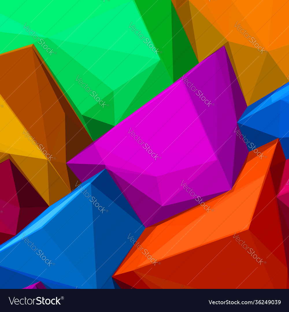 Abstract background with colorful cubes