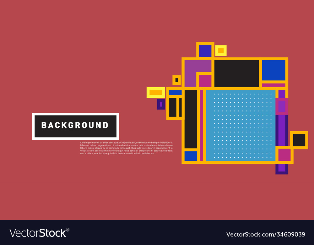 Abstract colorful rectangle background for banner