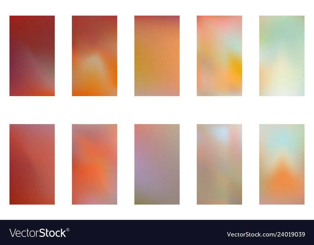 Collection of abstract gradient mesh futuristic vector image Collection of abstract gradient mesh futuristic