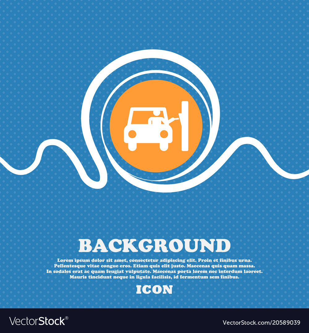 Colorful icons and signs in the form of a button