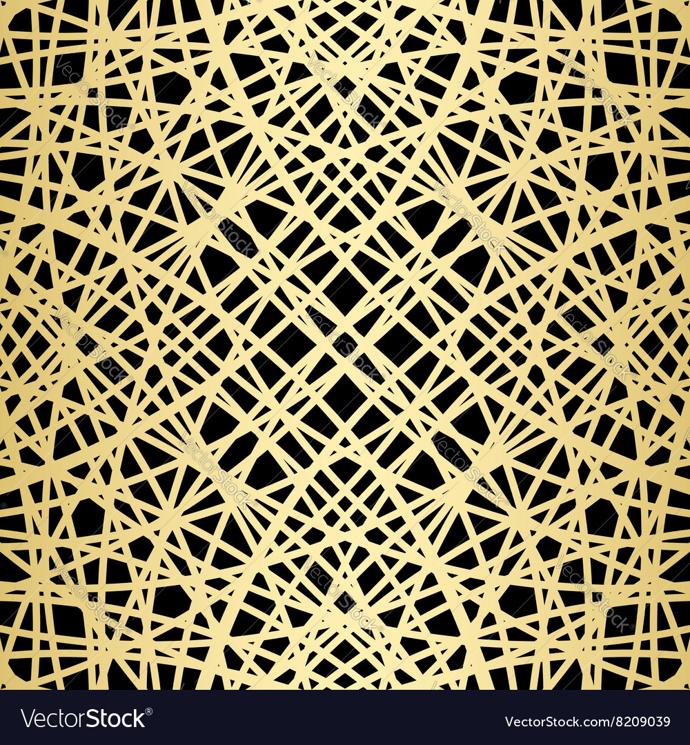 Golden Crossed Lines Pattern