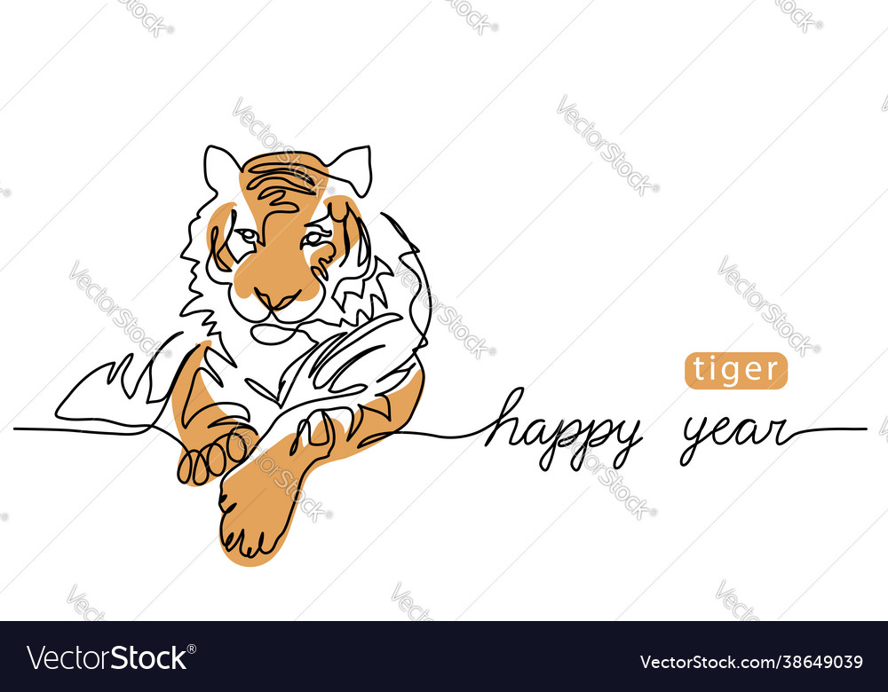 Stock Art Drawing of a Bengal Tiger