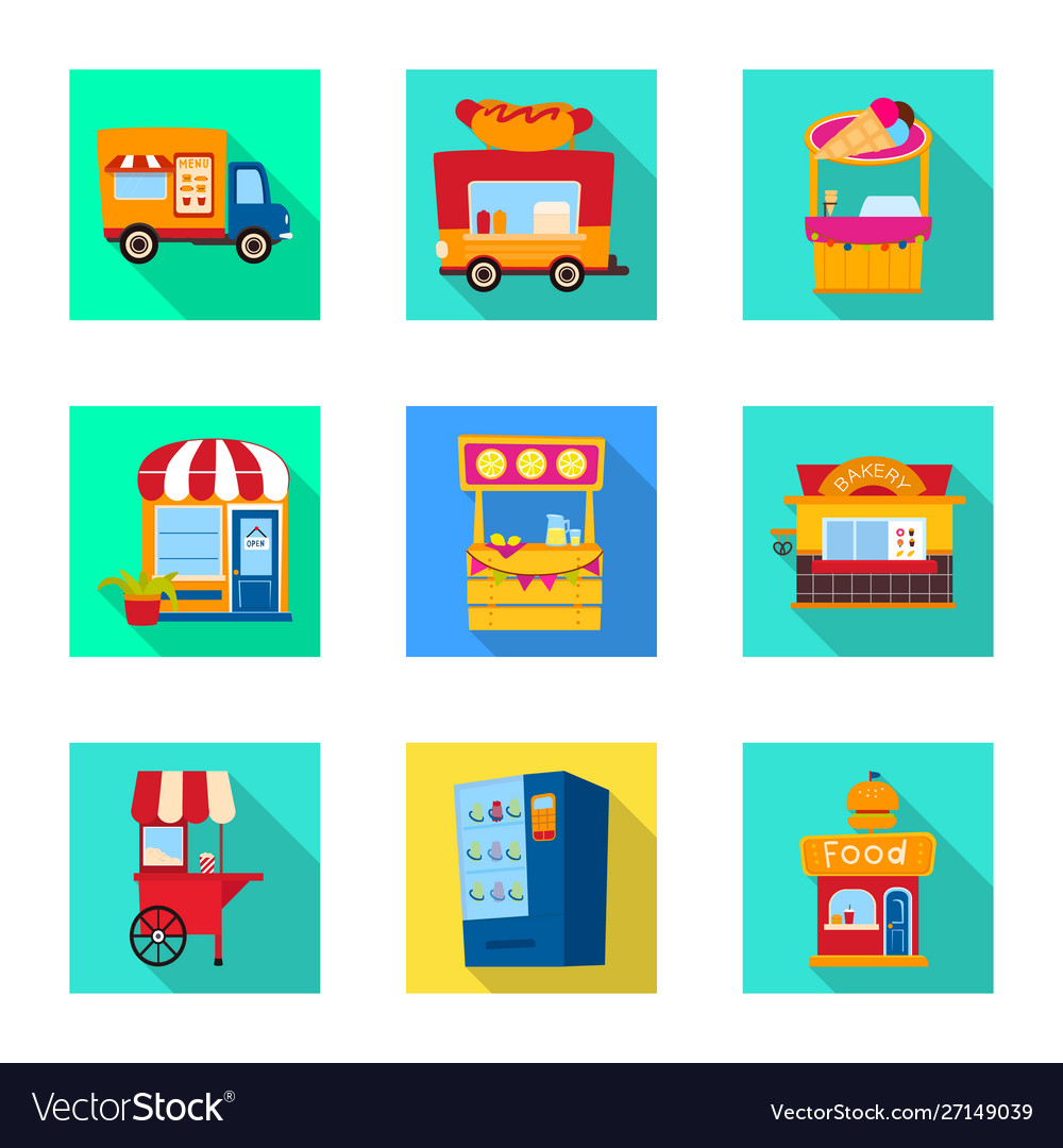 Isolated object amusement and store logo set vector image Isolated object amusement and store logo set