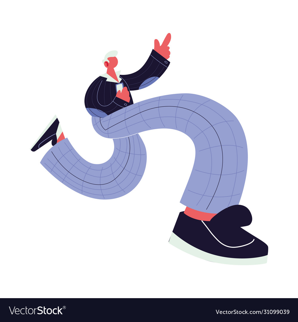 Man walking and dancing with style