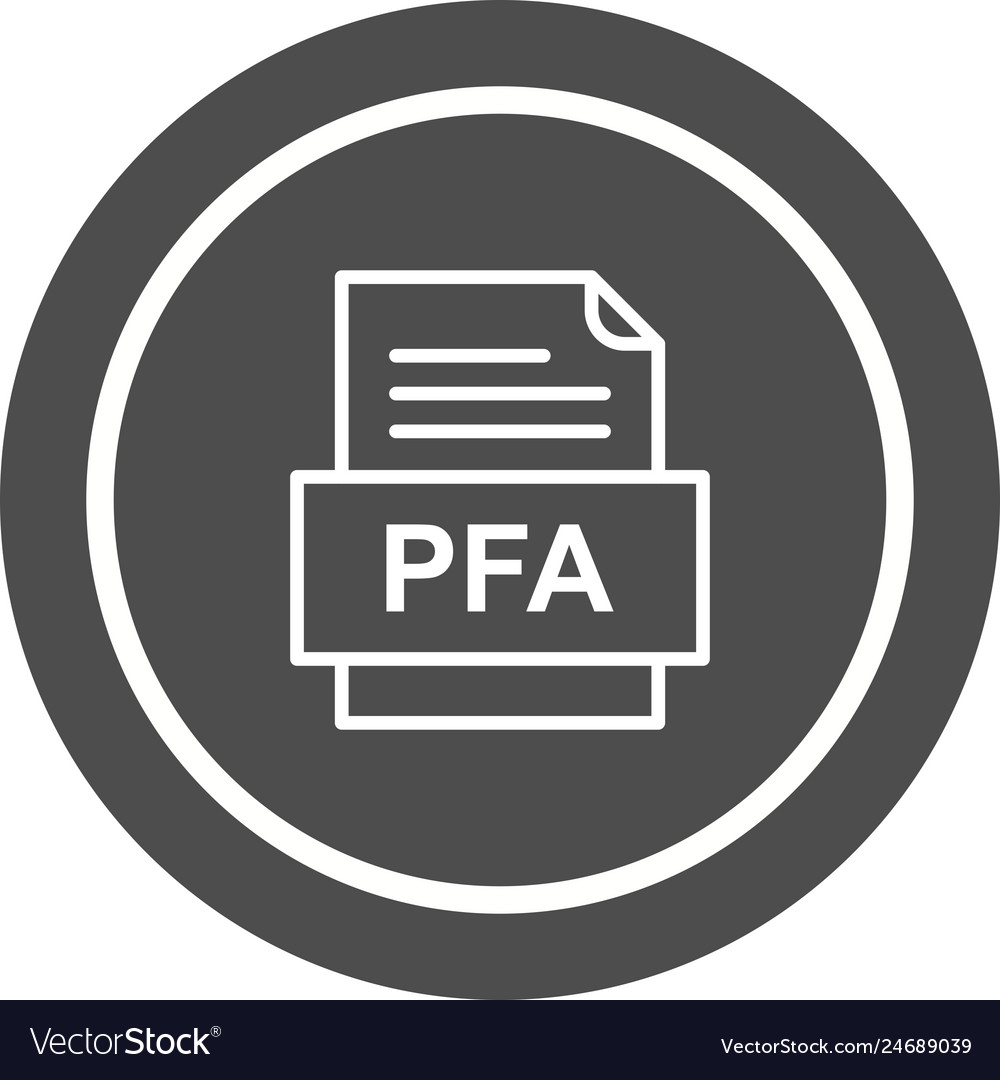 Pfa file document icon
