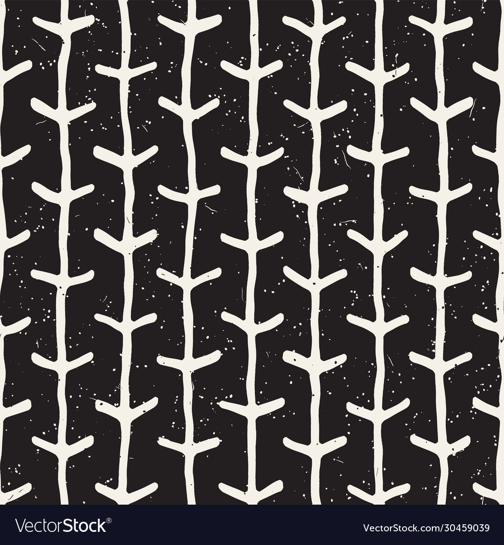 Simple ink arrow lines geometric seamless pattern vector image Simple ink arrow lines geometric seamless pattern