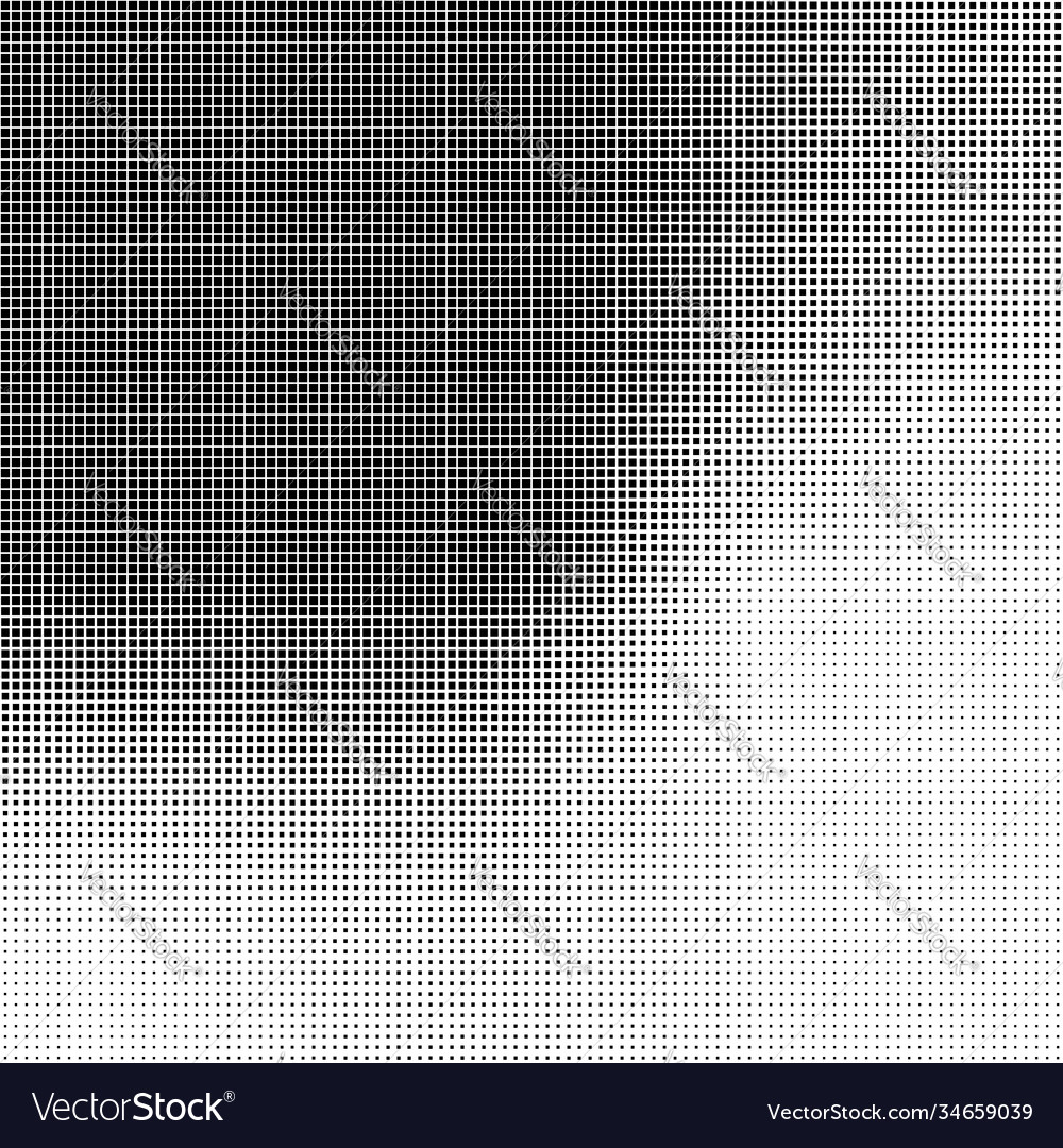 Squares halftone geometric background pattern vector image Squares halftone geometric background pattern
