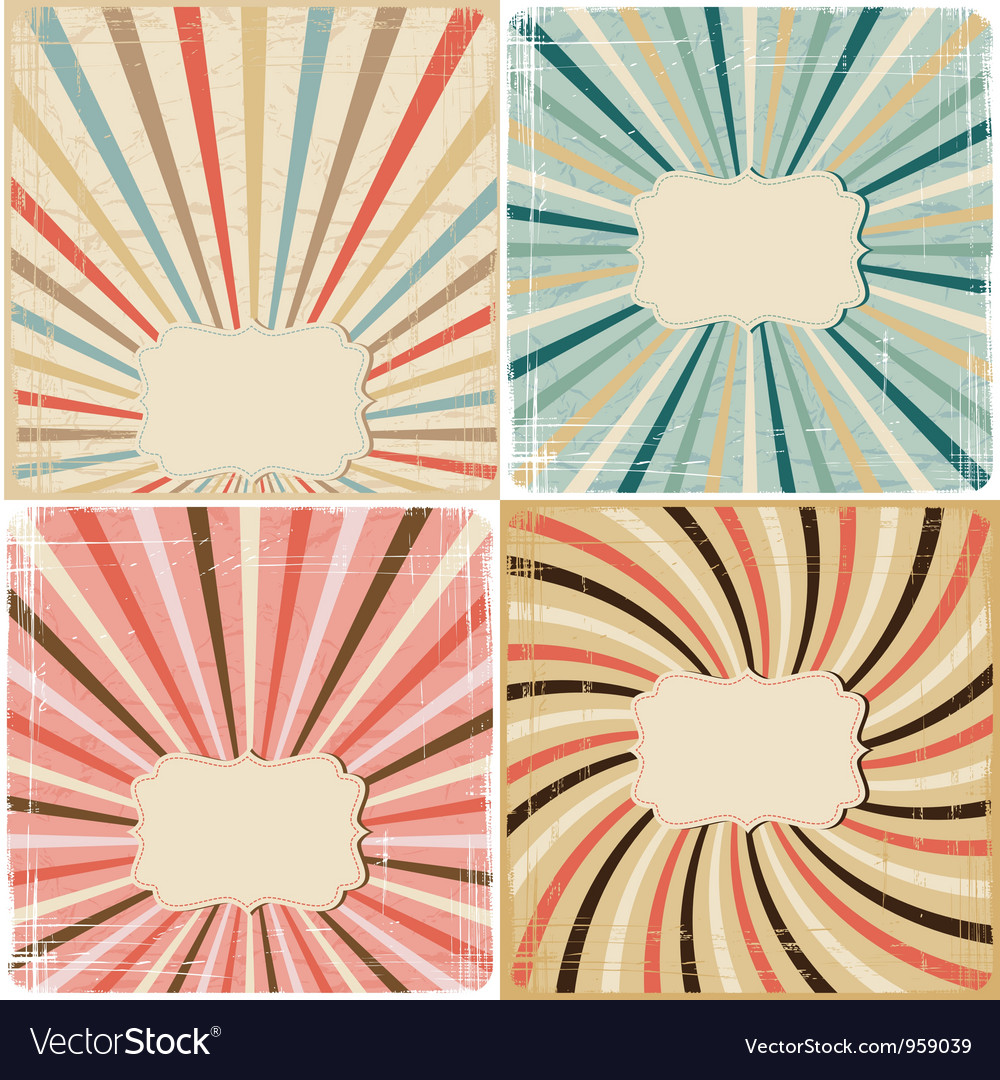 Vintage Paper Textures - Line Background Set