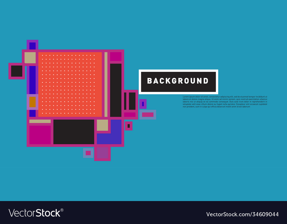 Abstract colorful rectangle background for banner