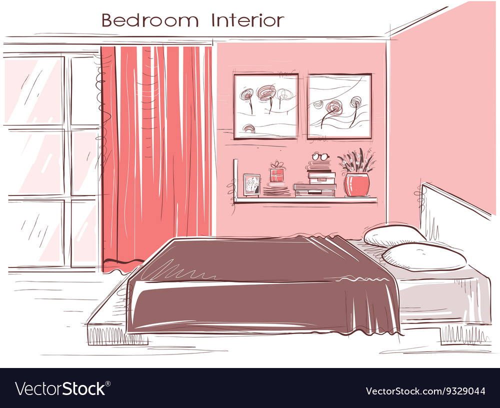 35+ Latest Bedroom Drawing With Color | The Teddy Theory