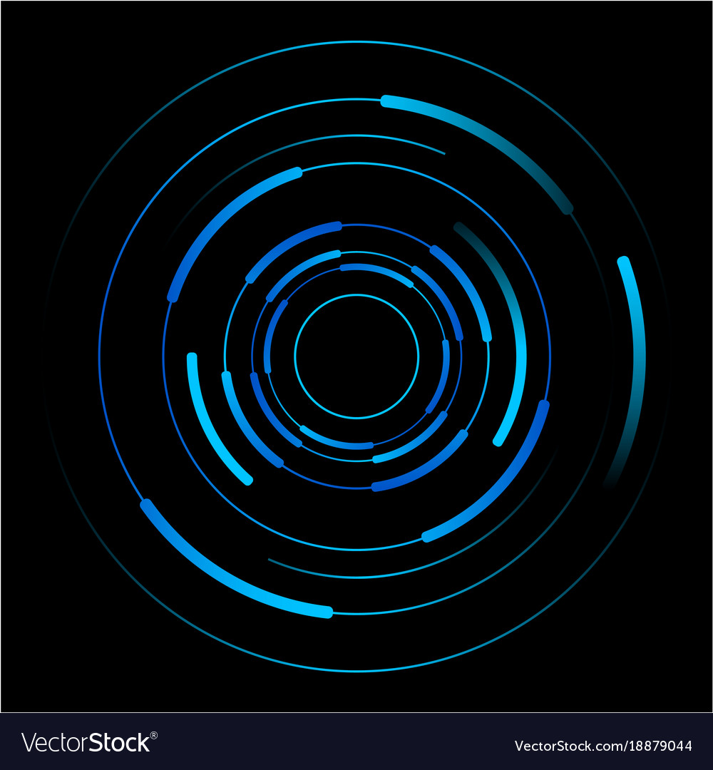 Dynamic Blue Circle Pattern
