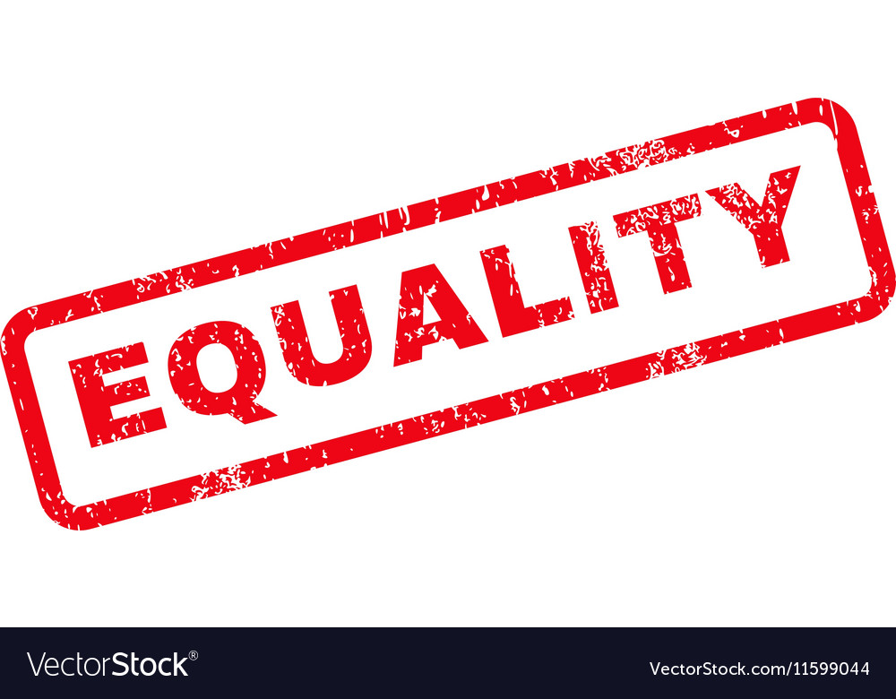 Equality text gummi stempel