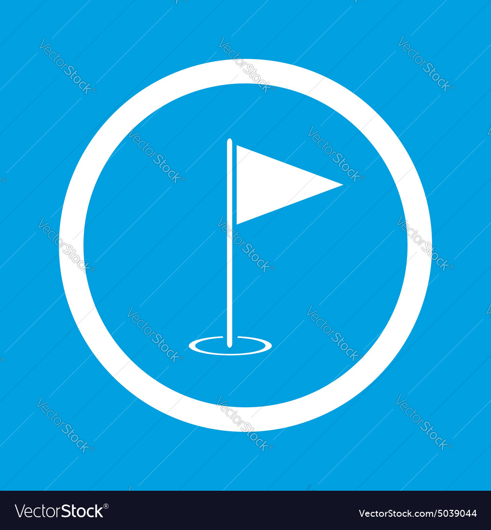 Flagstick sign icon Royalty Free Vector Image - VectorStock