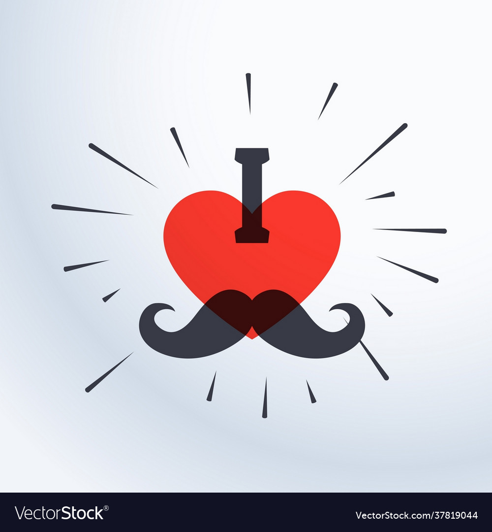 I love dad creative poster Royalty Free Vector Image