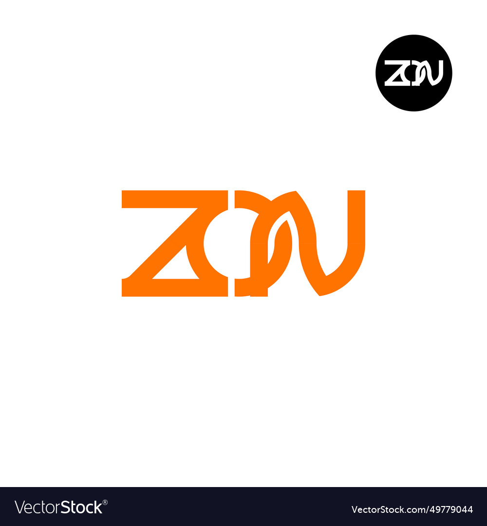 Letter zon monogram logo design