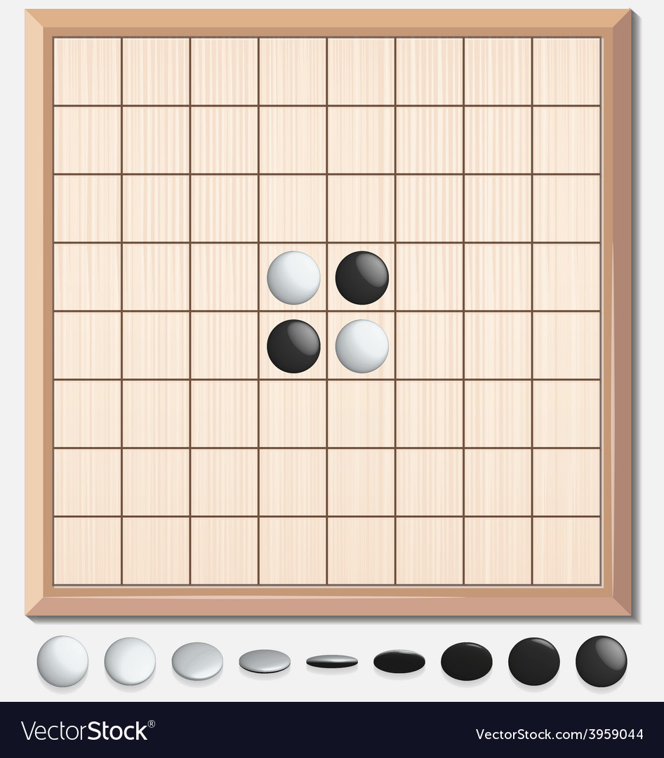 Othello Game Board with Disks