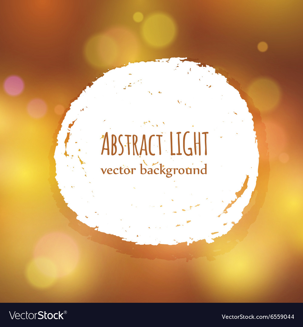 Paint splash frame for text on abstract bokeh