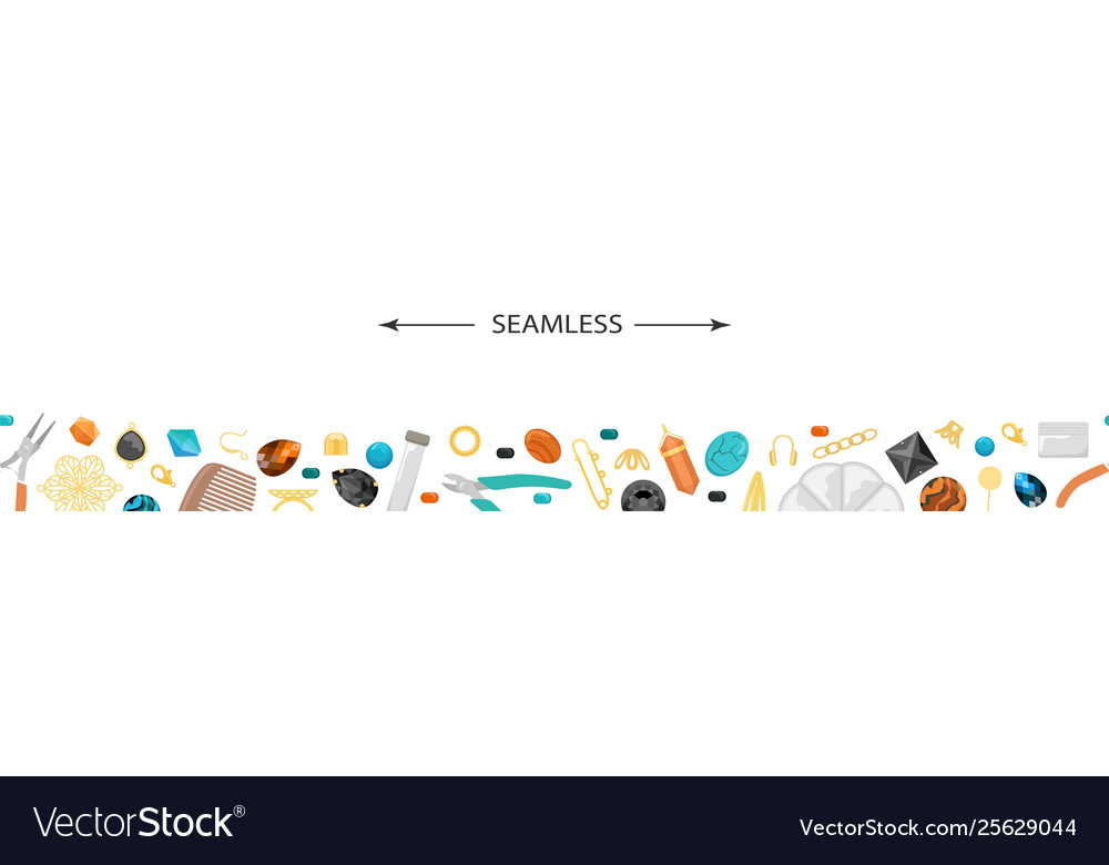 Seamless background with tools and materials vector image Seamless background with tools and materials