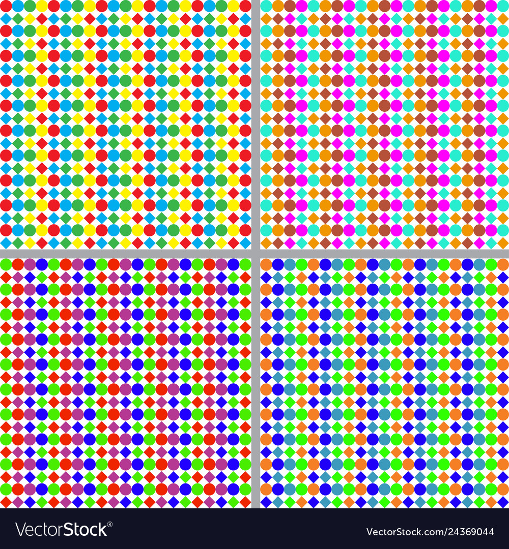 Set of colorful patterns