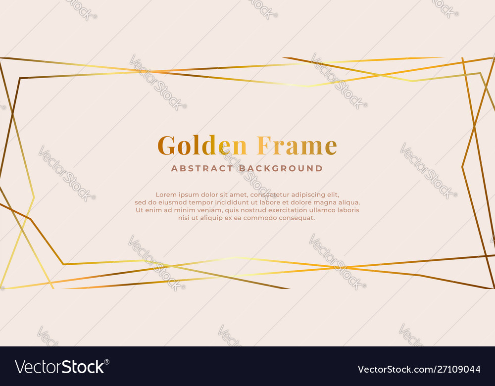 Simple clean polygonal line frame abstract