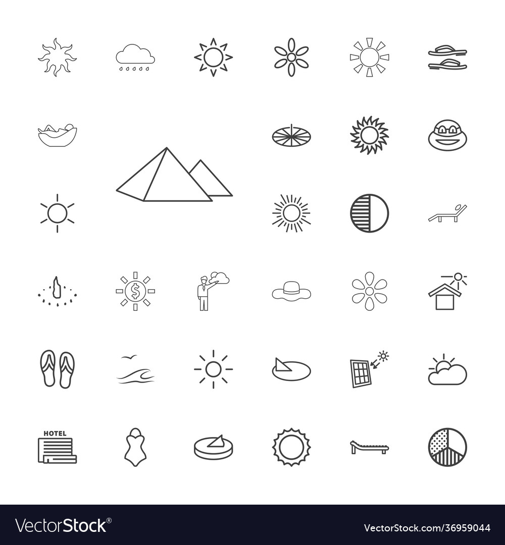 Sun icons