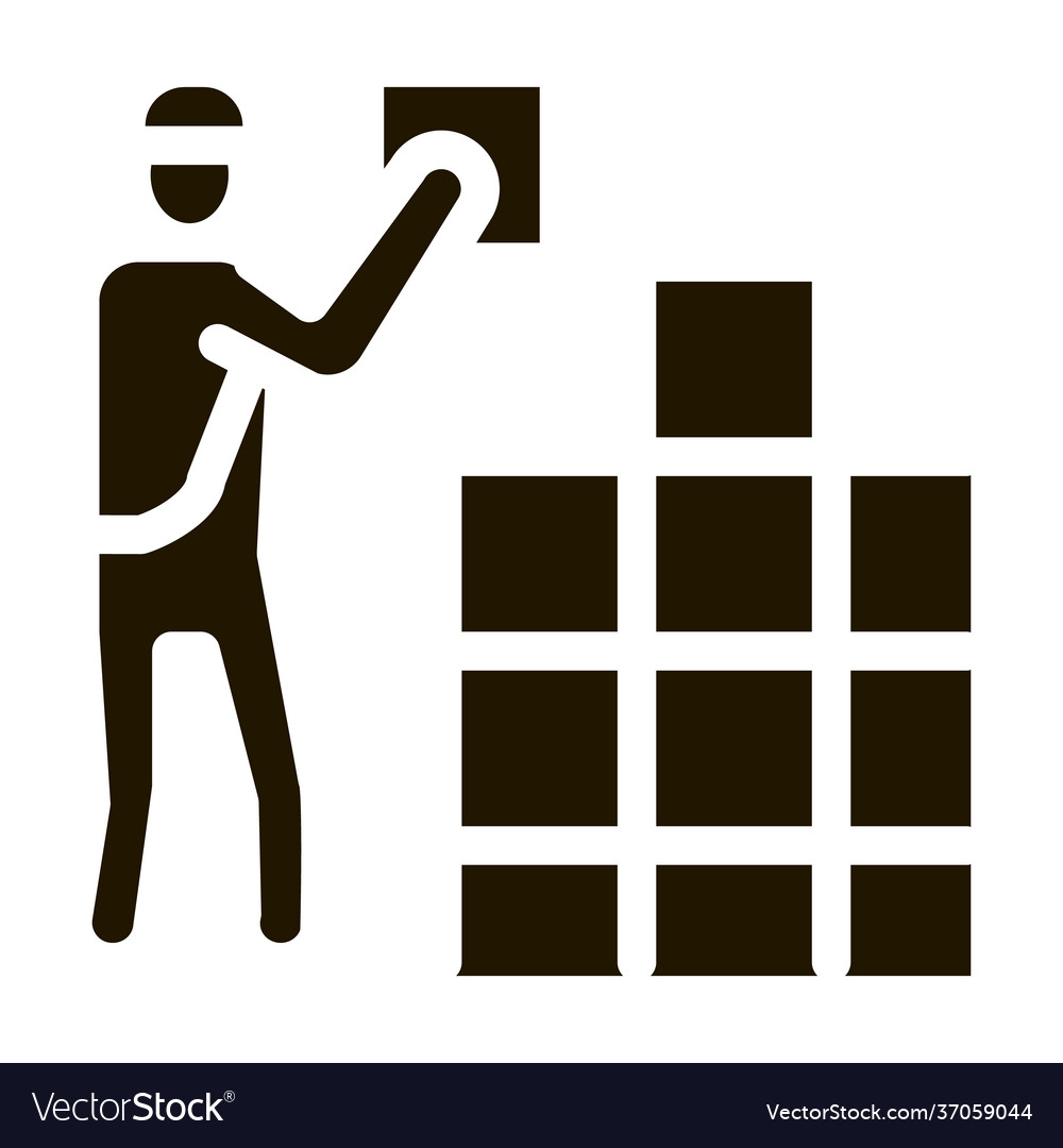 Tile stacker icon glyph