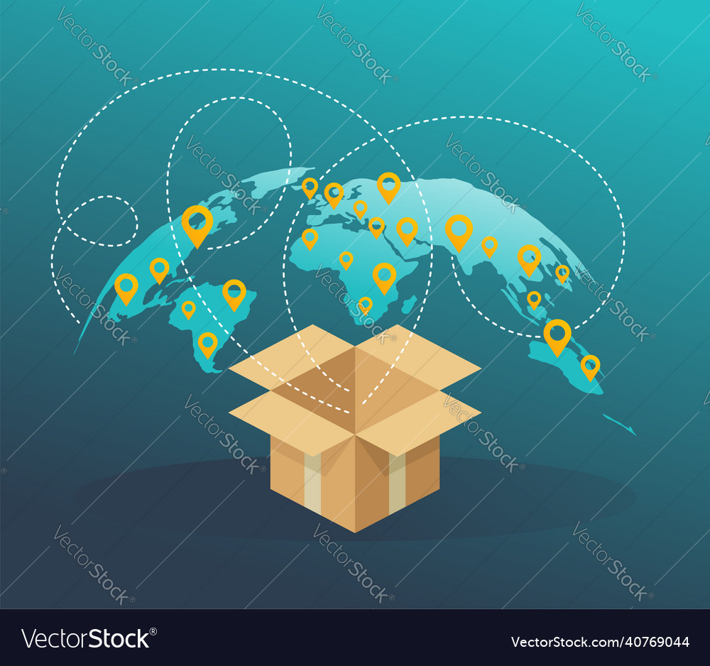 World international delivery concept of shipping