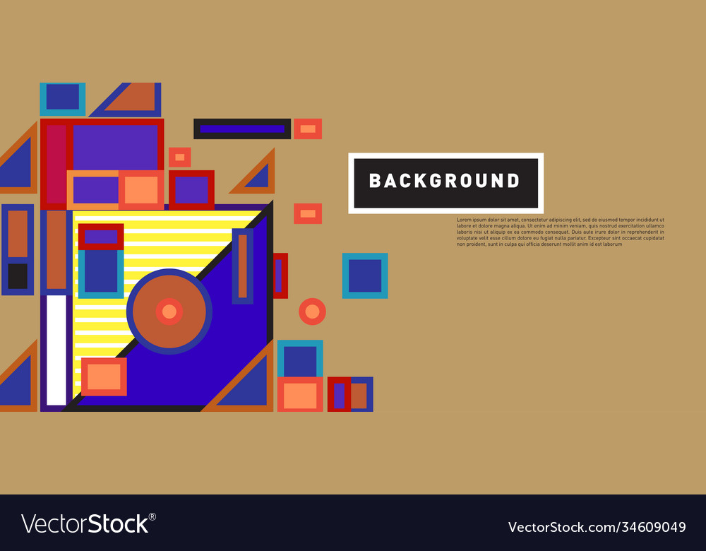 Abstract colorful rectangle background for banner