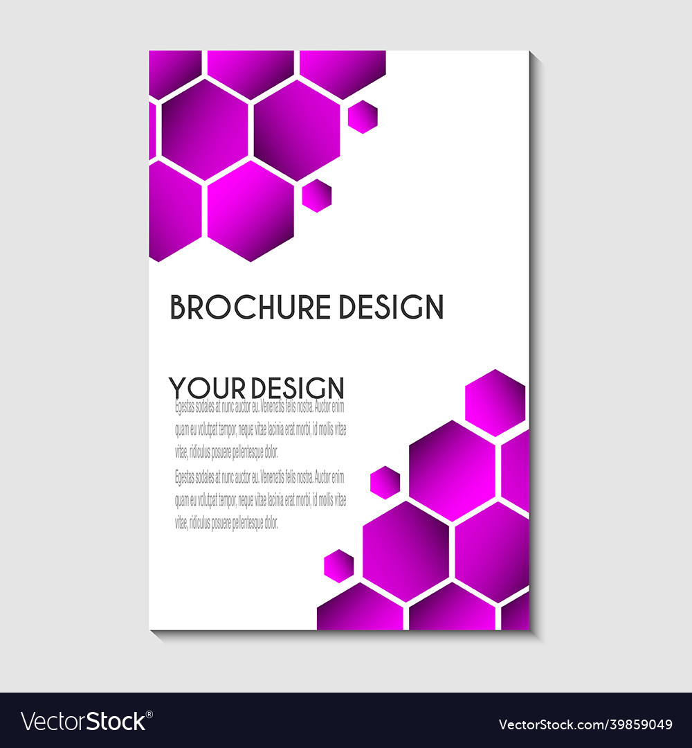 Brochure template flyer design or depliant cover