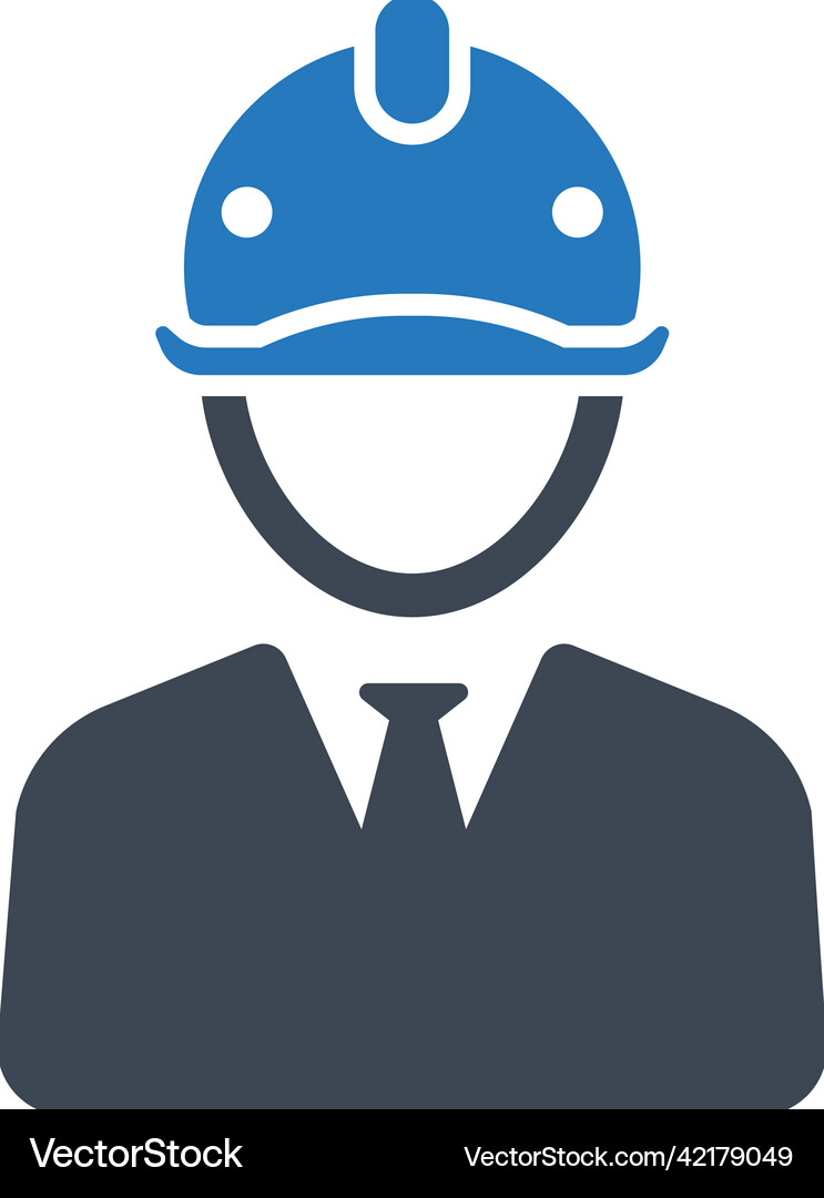 Engineer architect icon Royalty Free Vector Image