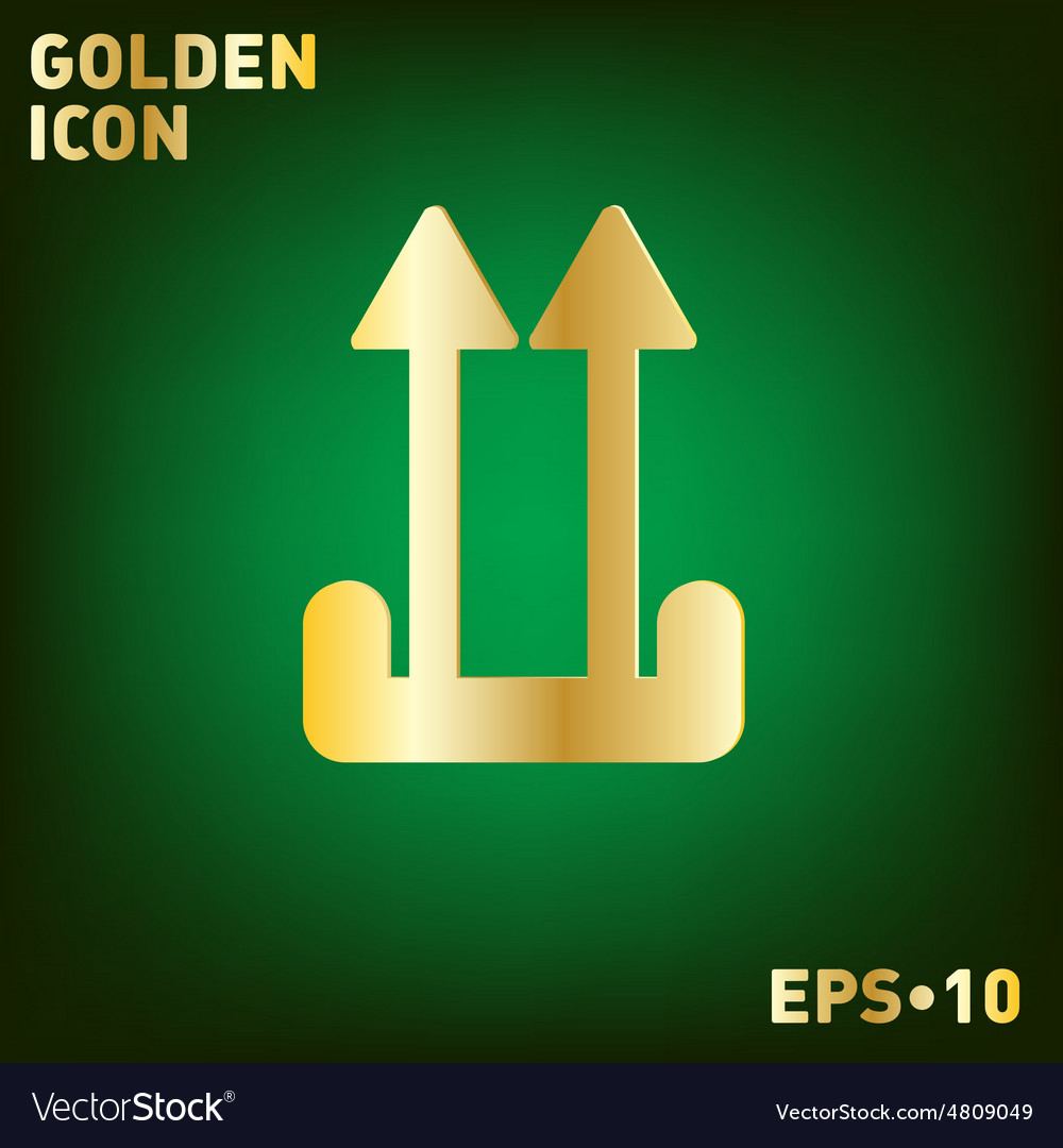 Fragile symbol arrow up logistic icon