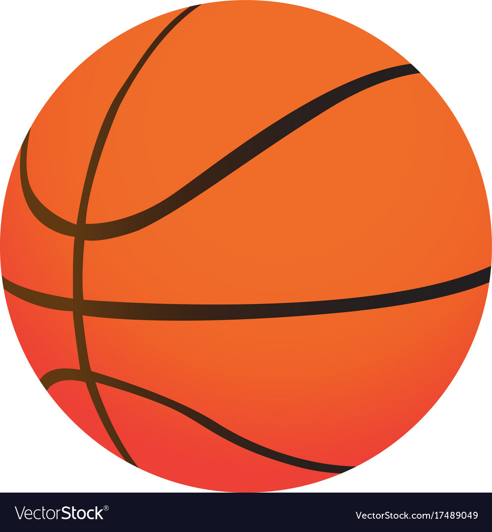 Isolated basketball ball Royalty Free Vector Image