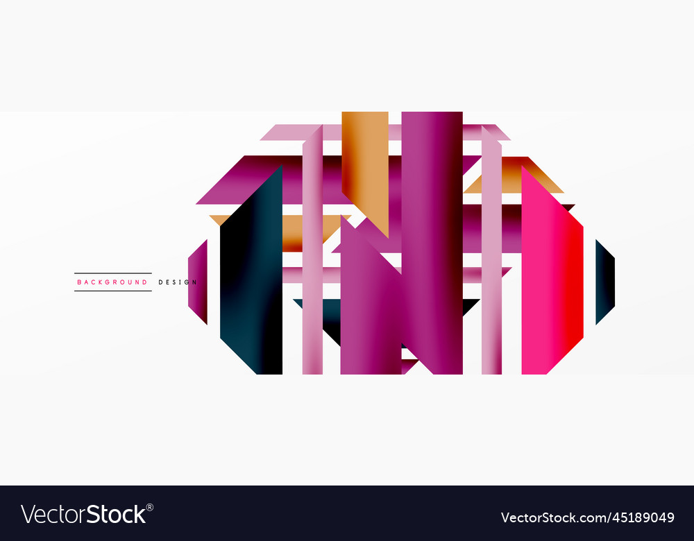Minimal geometric abstract background dynamic 3d Vector Image Minimal geometric abstract background dynamic 3d