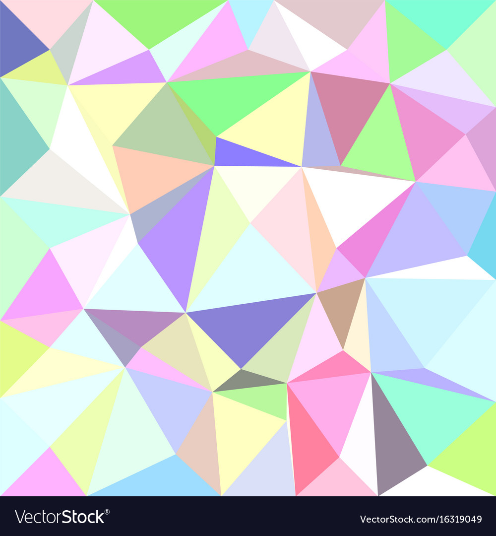 Multicolored irregular triangle tile mosaic