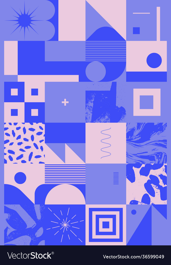 Retro future abstract pattern vector image Retro future abstract pattern