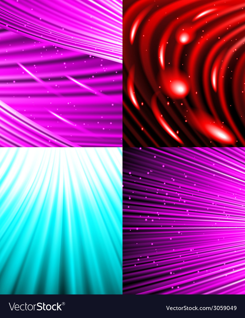 Set of background colourful luminous rays