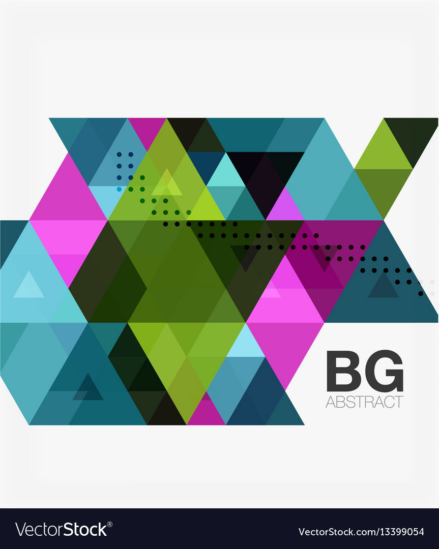 Abstract colorful triangle repetition