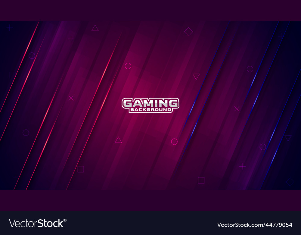 Abstract gaming background design with modern Vector Image