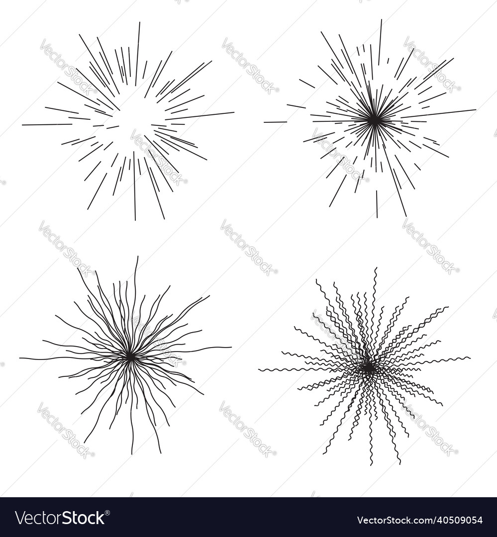 Abstract radial bursts vector image Abstract radial bursts