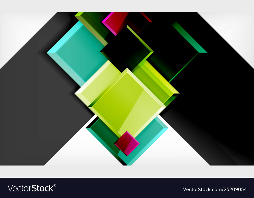 Colorful square and rectangle blocks background vector image Colorful square and rectangle blocks background