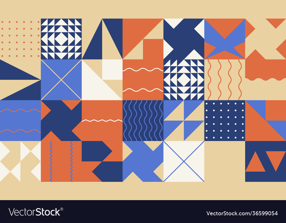 Digital collage pattern design