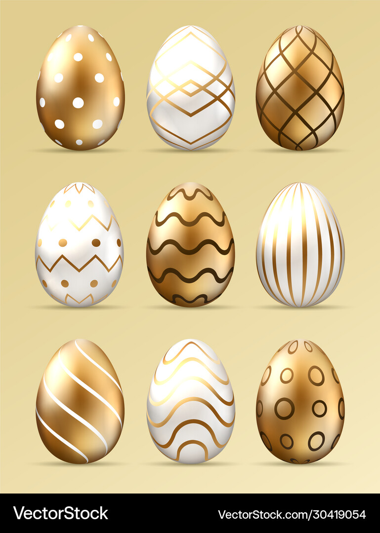 Happy easter eggs Royalty Free Vector Image - VectorStock